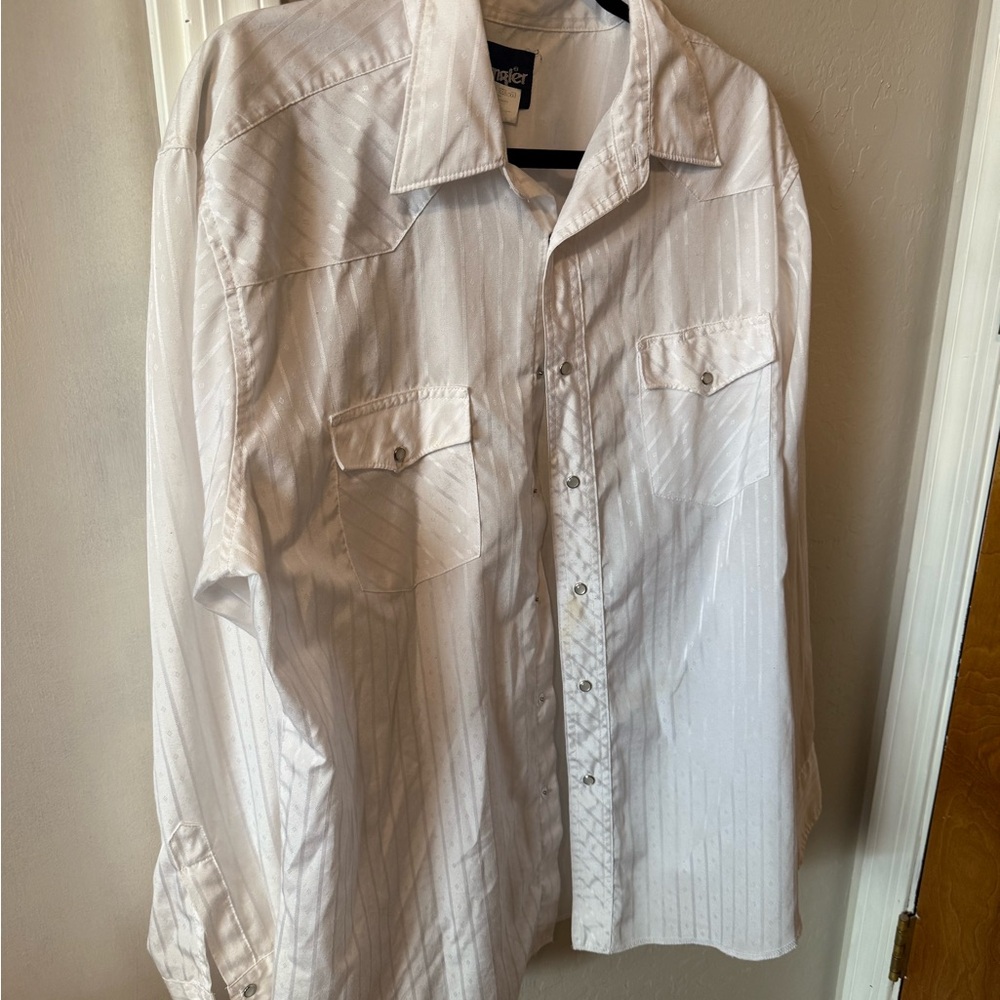 Wrangler stripe button down